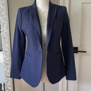 Navy blue blazer, banana republic, petite 0